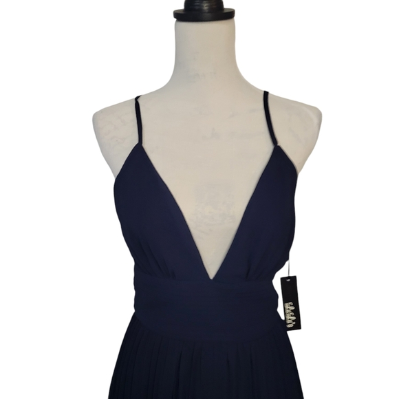 Lulus navy blue maxi dress women size small - Picture 2 of 10